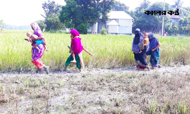 সোনাডাঙ্গী গ্রামে প্রবেশের রাস্তা নেই, দুর্ভোগে বাসিন্দারা