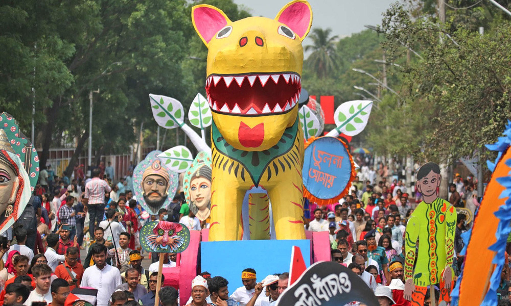 বাঘের প্রতিকৃতি। ছবি : ফোকাস বাংলা।