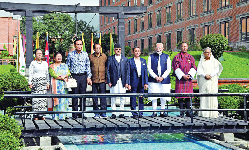 নেপালের কাঠমাণ্ডুতে বিমসটেক নেতারা