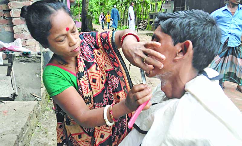 নরসুন্দর শেফালীর পেশার লড়াই
