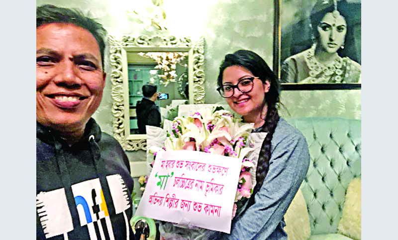 ‘মা’র শুটিংয়ে সন্তানসম্ভাবনা পরীমনি