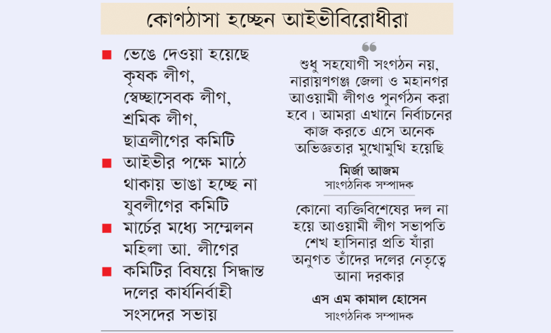 নারায়ণগঞ্জ আ. লীগ ঢেলে সাজানো হবে