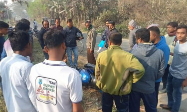 রূপপুর বিদ্যুৎ প্রকল্প শ্রমিকের প্রাণ গেল সড়কে