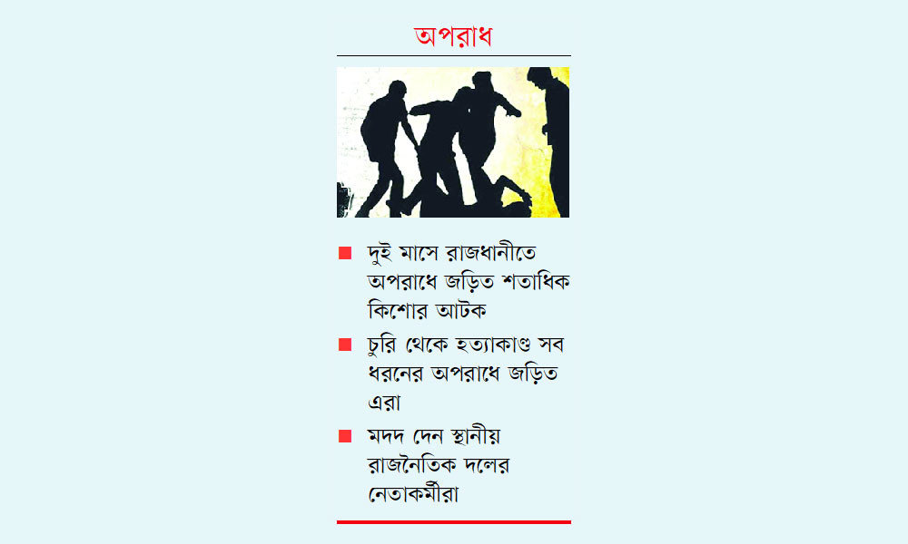 রাজধানীতে টানা যাচ্ছে না কিশোর অপরাধের লাগাম