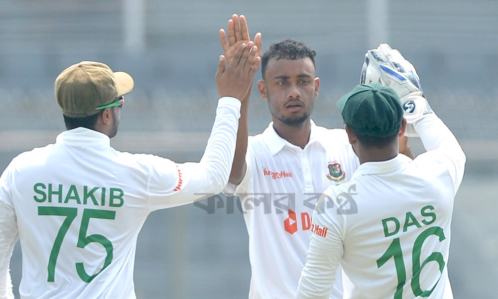 স্পিনার নয়, দিনের প্রথম সাফল্য পেলেন শরীফুল