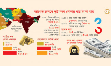 ৪৬ লাখ ভরি সোনা এনেছেন যাত্রীরা