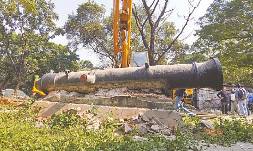 নতুন ঠিকানায় ঐতিহাসিক মীর জুমলার কামান