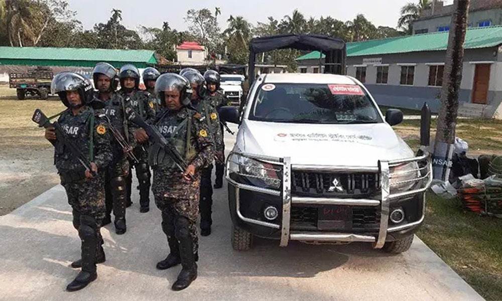 স্ট্রাইকিং ফোর্স হিসেবে সাড়ে ৮ হাজার আনসার ব্যাটালিয়ন সদস্য মোতায়েন