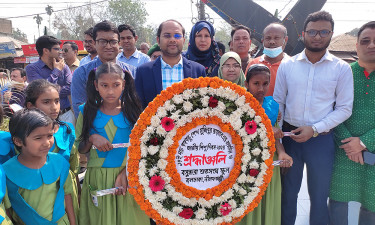 জলঢাকা বসুন্ধরা শুভসংঘ স্কুলের শিক্ষার্থীদের শোভাযাত্রা