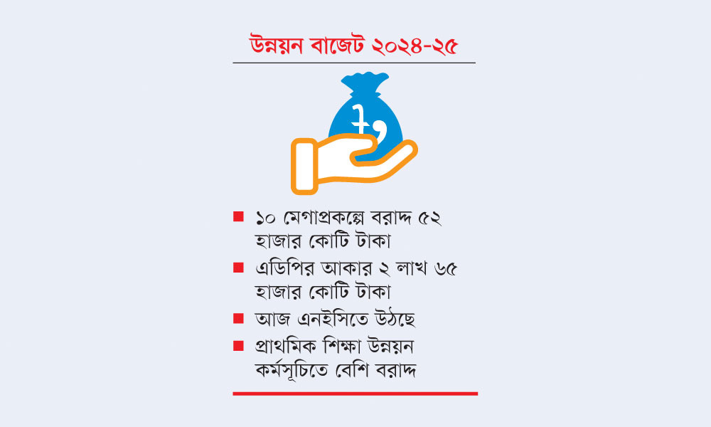 সর্বোচ্চ বরাদ্দ ১০ মেগাপ্রকল্পে