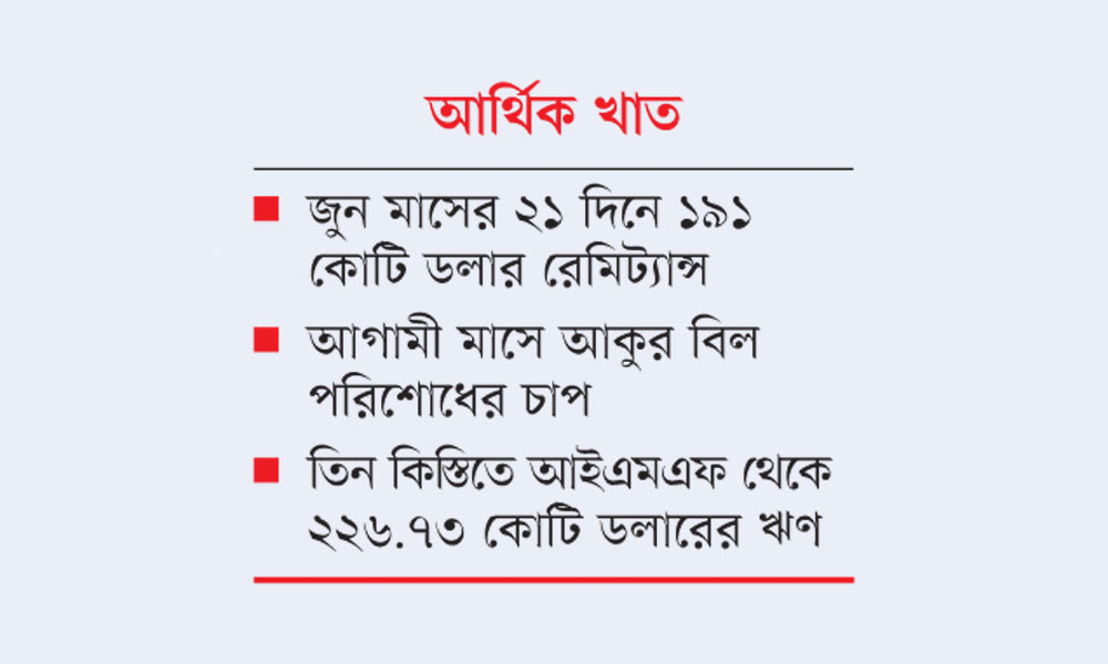 রিজার্ভের পতন রোধে বিদেশি ঋণ ও রেমিট্যান্সই ভরসা