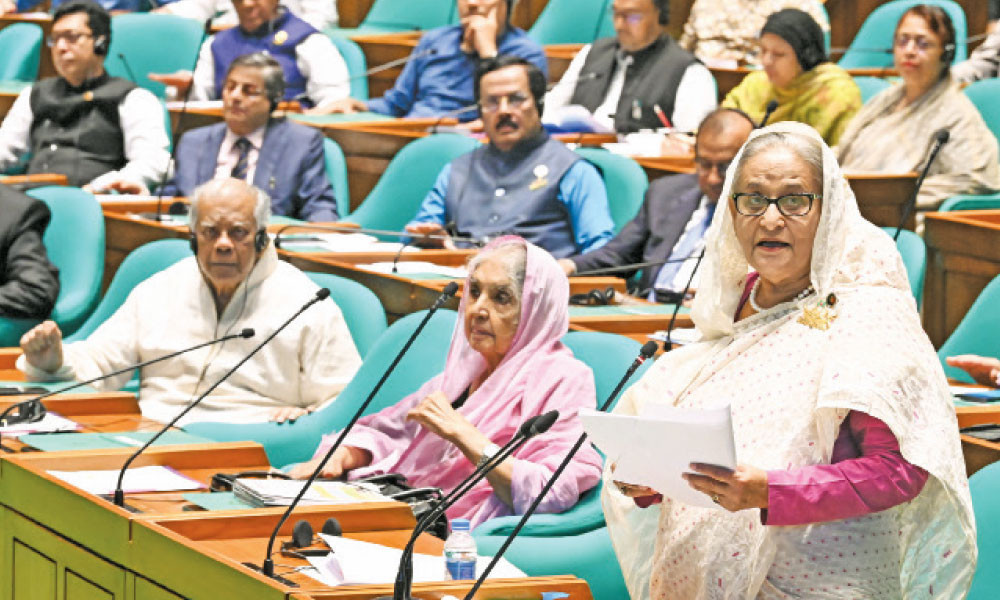 প্রধানমন্ত্রী বাজেট অধিবেশনে বক্তব্য দেন