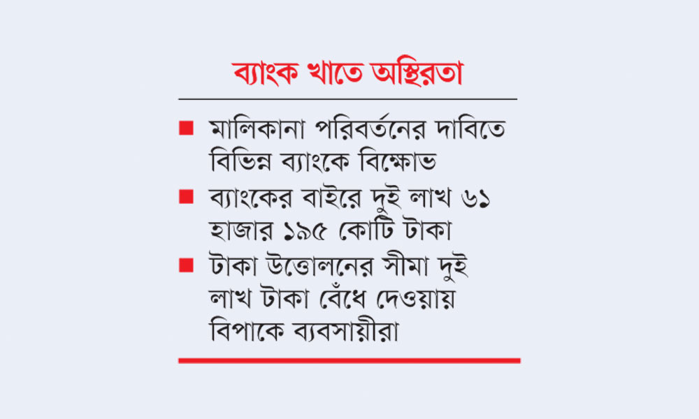 আমানত নিয়ে শঙ্কায় গ্রাহক