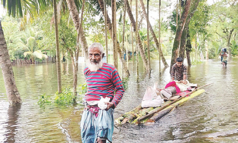 নোয়াখালী ও কুমিল্লা জেলায় বন্যা পরিস্থিতির অবনতি