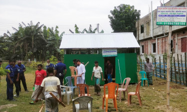 শ্রীবরদীতে বাসস্ট্যান্ডের জমি দখল স্বেচ্ছাসেবক দল নেতার