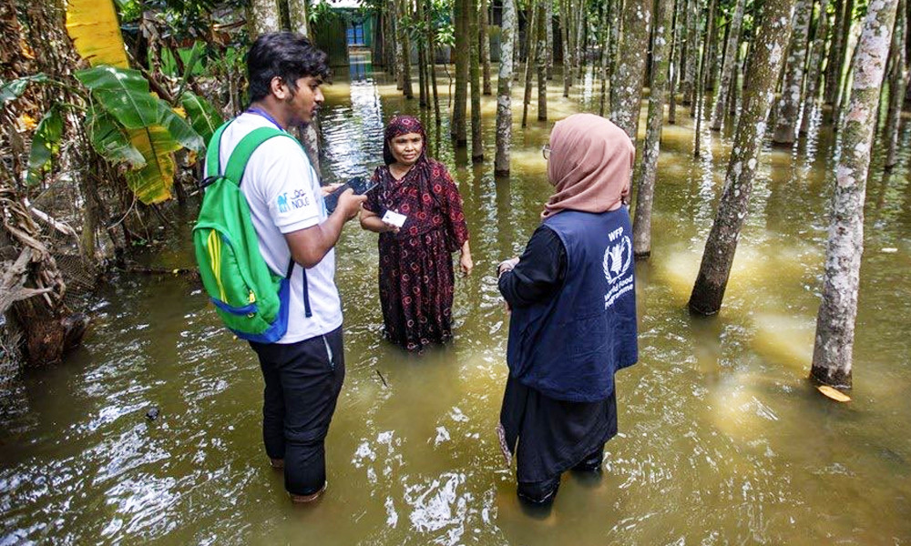 বাজার খোলার সঙ্গেই বন্যাদুর্গতদের জন্য ডব্লিউএফপির নগদ সহায়তা