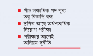 সরকারি চাকরির নিয়োগে স্থবিরতা