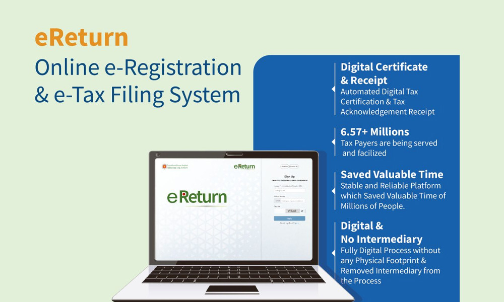 ৫০ হাজার ছাড়িয়েছে অনলাইনে রিটার্ন দাখিলের সংখ্যা