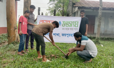 ক্ষেতলালে বসুন্ধরা শুভসংঘের উদ্যোগে তালবীজ রোপণ