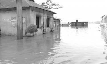 বন্যাকবলিত মানুষের পাশে দাঁড়ান