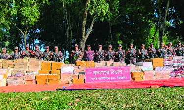 সিলেট সীমান্তে ৮ কোটি টাকার চোরাই পণ্যের চালান জব্দ