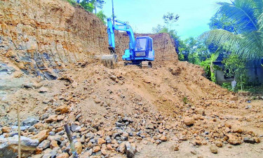 নবীগঞ্জে মামলার পরও পাহাড় কাটার মহোৎসব যেন থামছেই না