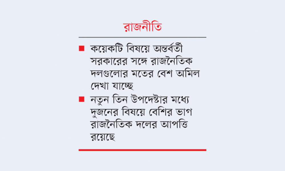 দলগুলোর মধ্যে মতভেদ স্পষ্ট হয়ে উঠেছে