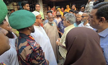 আন্দোলনে নিহত আবদুল্লাহ’র বাড়িতে নৌপরিবহন উপদেষ্টা