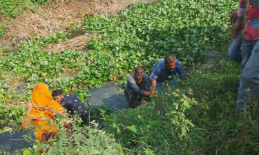 সেচ প্রকল্পে চাঁদাবাজি, বিএনপির দুই নেতাকে পানিতে চুবাল গ্রামবাসী