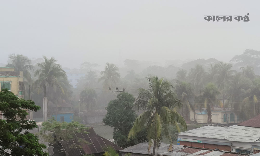 কুয়াশার চাদরে উপকূলের জনপদ