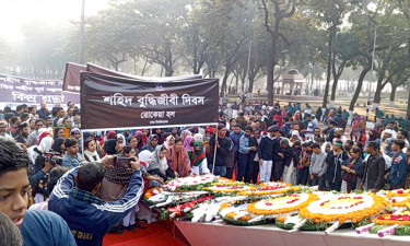 বুদ্ধিজীবীদের শ্রদ্ধা জানাতে স্মৃতিসৌধে জনতার ঢল