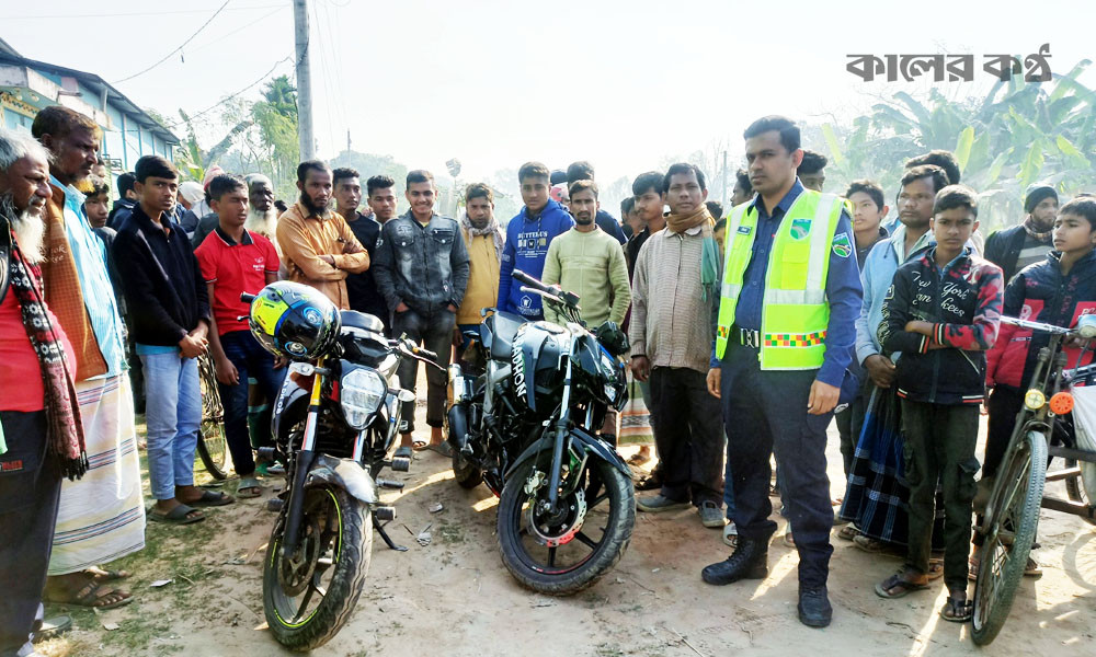 ট্রাকের সঙ্গে মুখোমুখি সংঘর্ষে দুই মোটরসাইকেল আরোহী নিহত