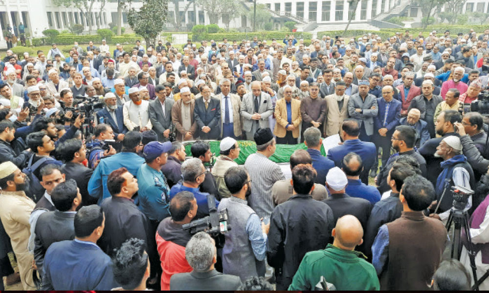 সুপ্রিম কোর্ট প্রাঙ্গণে হাসান আরিফকে শেষ বিদায়, কাল দাফন