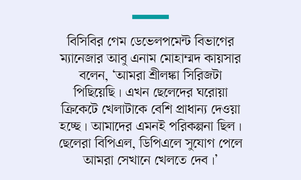 ঘরোয়া সূচিতে পিছিয়েছে শ্রীলঙ্কা সিরিজ