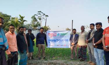 বসুন্ধরা শুভসংঘের উদ্যোগে জৈব সারের ব্যবহারে কৃষকদের উদ্বুদ্ধকরণসভা