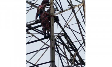 ফ্লাডলাইট টাওয়ারের ৬০ ফুট উঁচুতে নারী, উদ্ধার হলেন যেভাবে