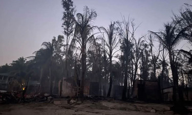 মধ্যরাতে সেন্ট মার্টিনে আগুন, পুড়ল ৩ রিসোর্ট