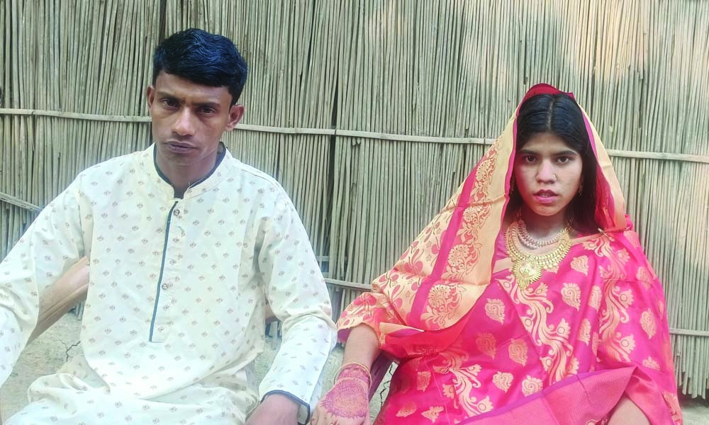 নানা আয়োজনে আঞ্জুরা-সুমনের বিয়ে দিল ‘আলোর পথে ফরিদপুর’