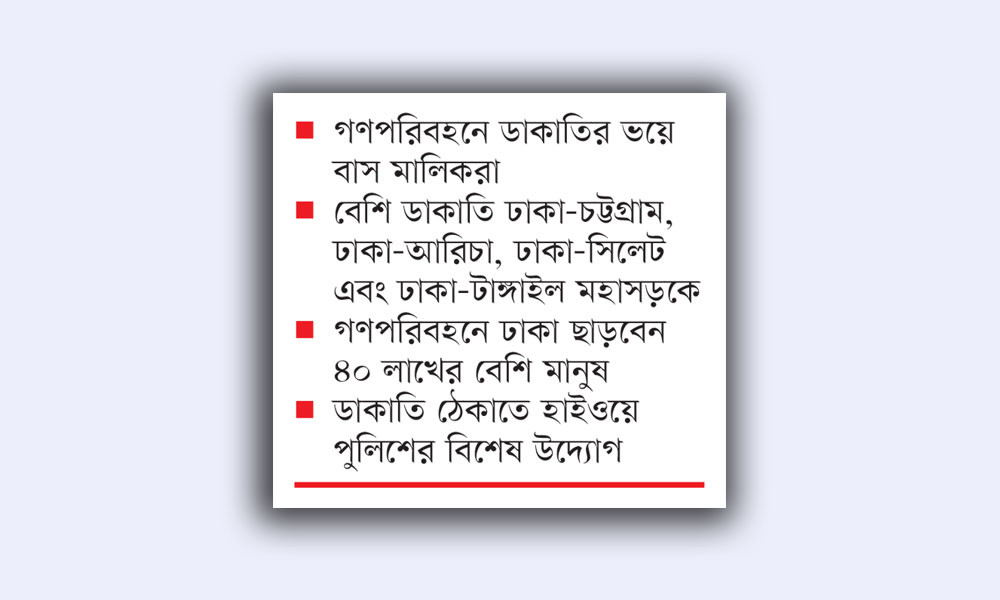 সড়কপথে গণপরিবহনে ঈদ যাত্রা ঘিরে আতঙ্ক