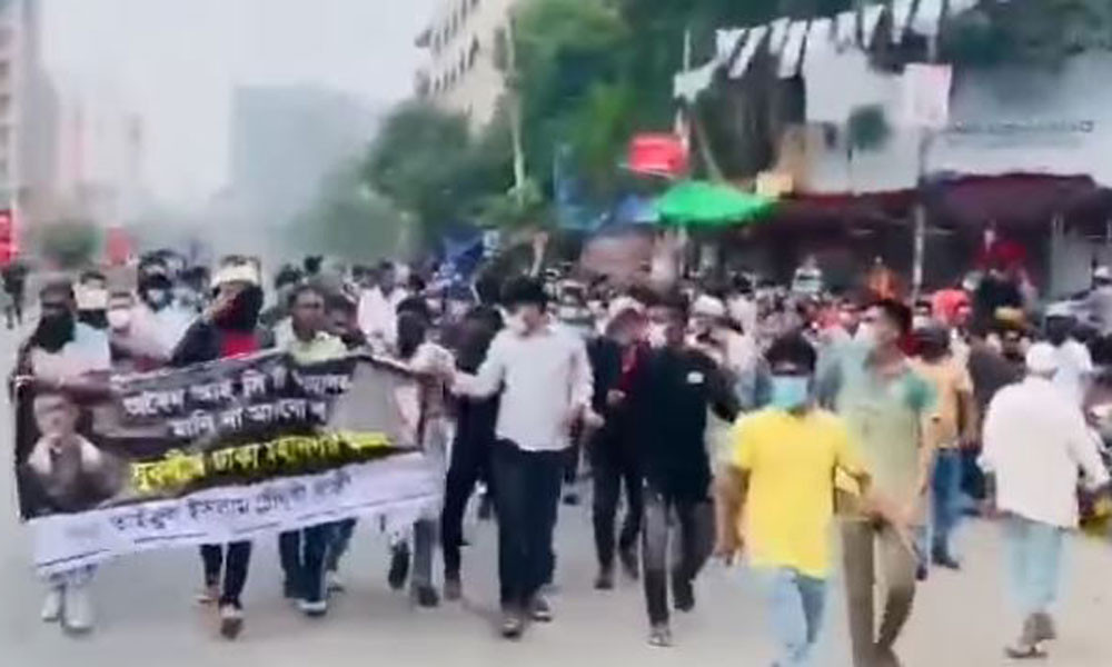 মিরপুরে যুবলীগের ঝটিকা মিছিল