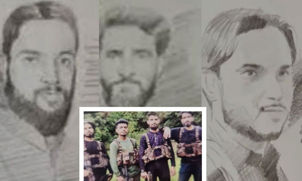 কাশ্মীর হামলায় সন্দেহভাজনদের ছবি প্রকাশ