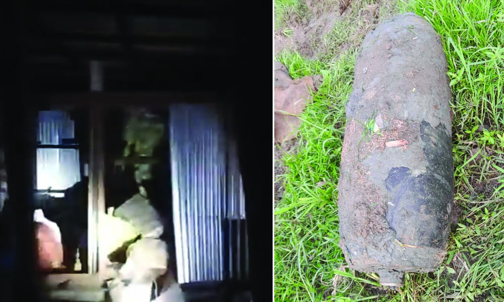 মাটির নিচে পাওয়া মর্টার শেল নিষ্ক্রিয় করার সময় বিস্ফোরণ, বাড়িঘর ক্ষতিগ্রস্ত