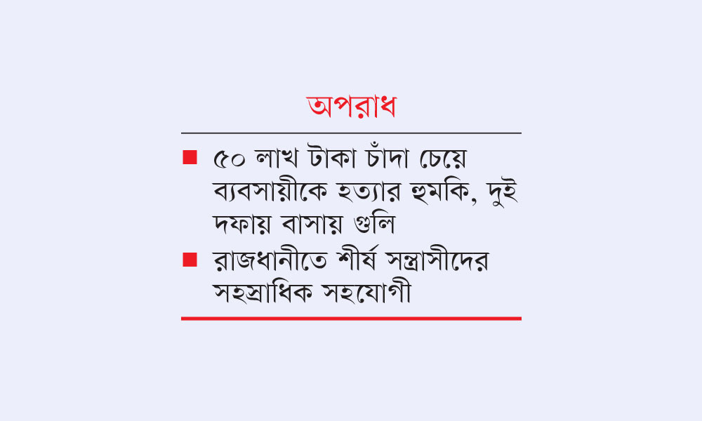 শীর্ষ সন্ত্রাসীরা আবার বেপরোয়া