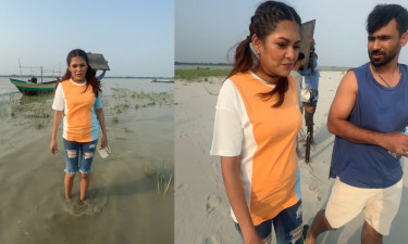 হঠাৎ করেই নদীর চরে জান্নাতুল পিয়া