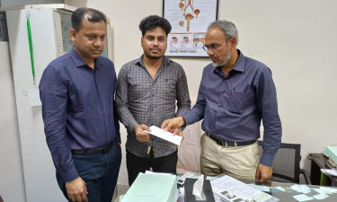 ৫ আগস্ট গুলিবিদ্ধ তরুণ সালমানের পাশে তারেক রহমান