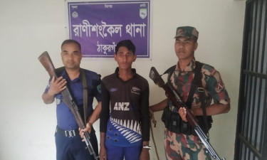 ধর্মগড় সীমান্তে ভারতে অনুপ্রবেশের দায়ে যুবক আটক
