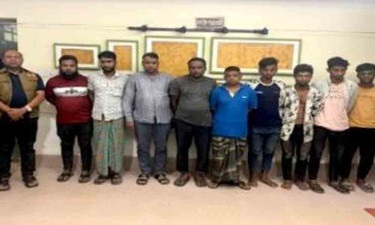 মাধবপুরে আন্ত জেলা ডাকাতদলের ৯ সদস্য গ্রেপ্তার