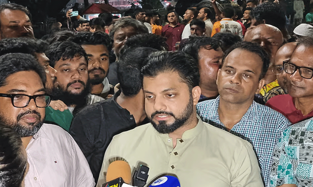 কাকরাইলে বিএনপি নেতাকর্মীদের অবস্থান চলছে