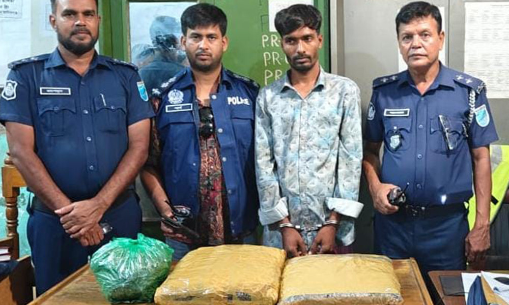 সিংগাইরে পাঁচ কেজি গাঁজাসহ মাদক কারবারী গ্রেপ্তার