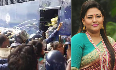 আদালত চত্বরে মমতাজের ওপর ডিম নিক্ষেপ